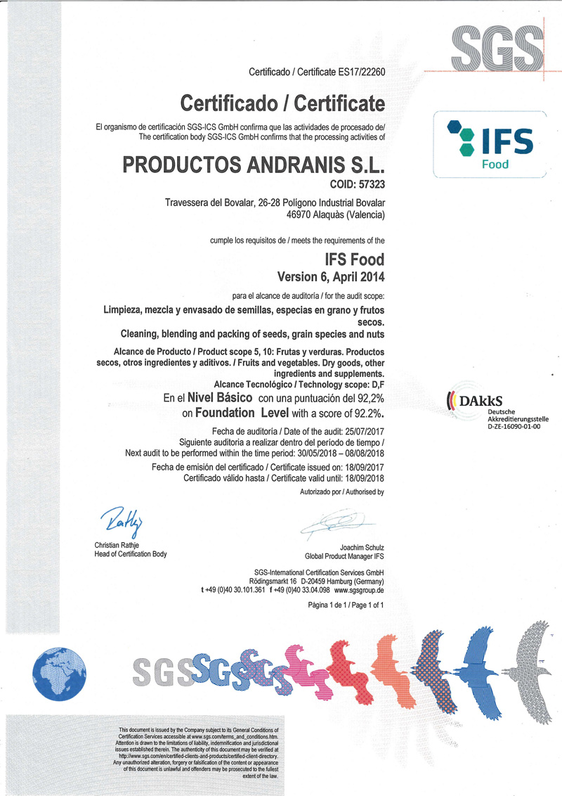Certificado IFS